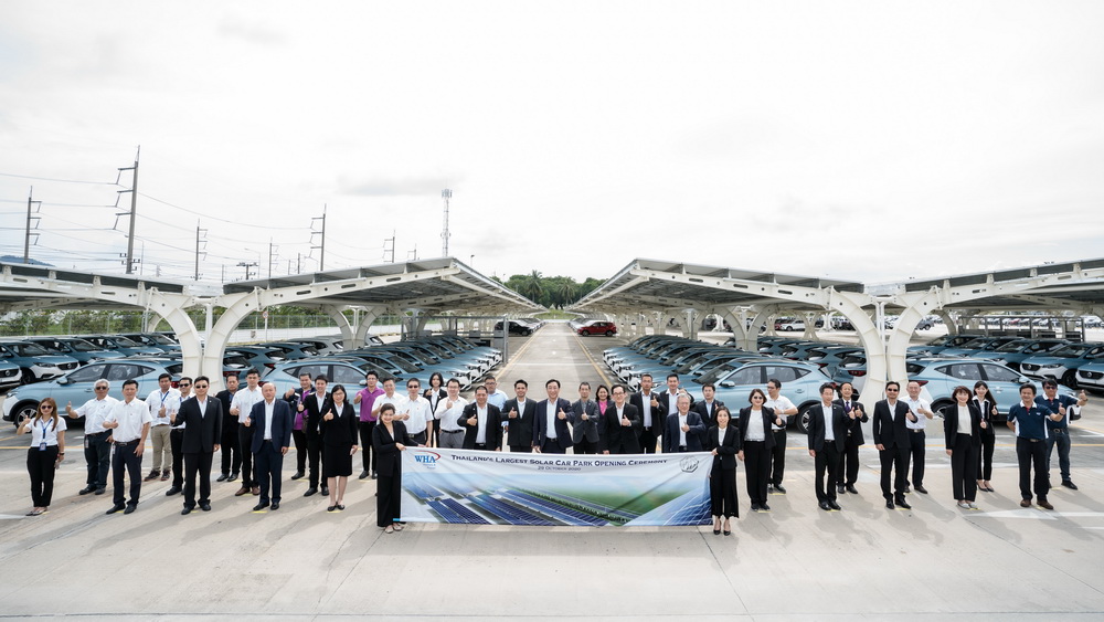 เอ็มจี ผนึก WHAUP เปิด “Solar Carpark” ขนาดใหญ่ที่สุดในประเทศไทย ณ โรงงานผลิตรถยนต์ เอ็มจี