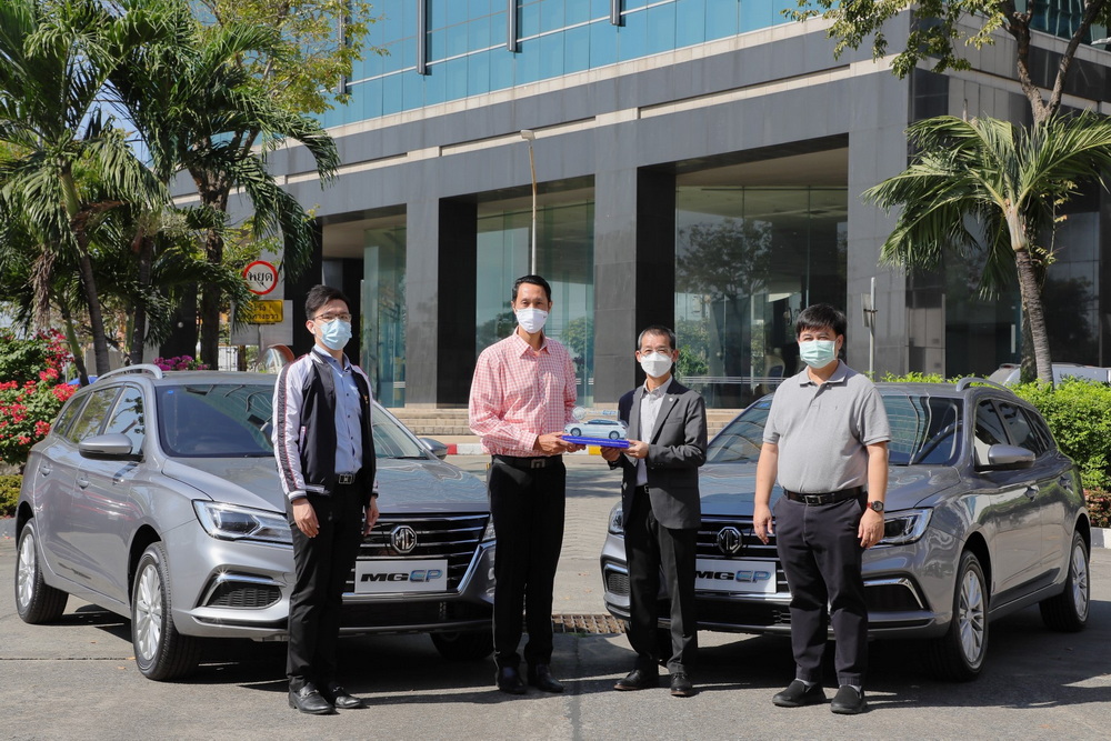 เอ็มจี ส่งมอบ MG EP รถยนต์ไฟฟ้า100% ให้กับ PTTOR บริษัทในกลุ่ม ปตท.